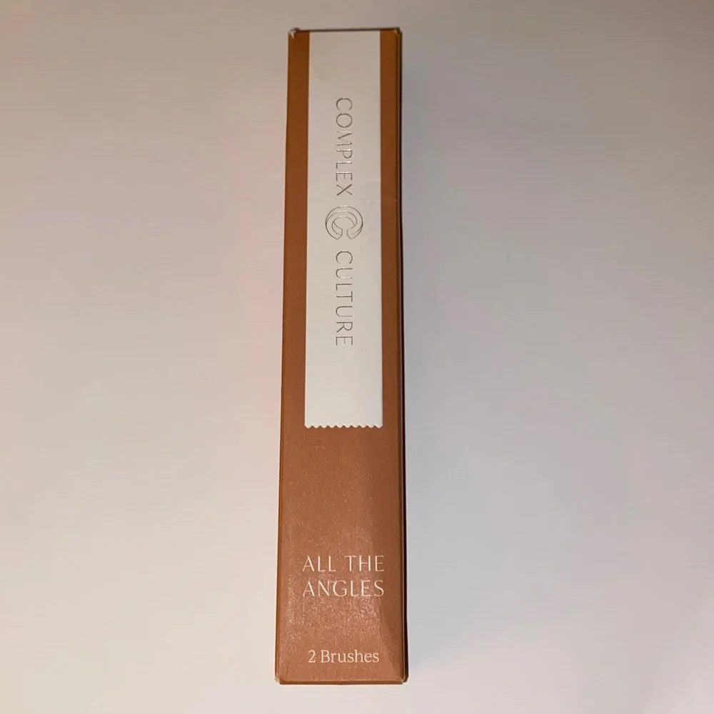New in Box Complex Culture Two Angled Vegan Makeup Brushes